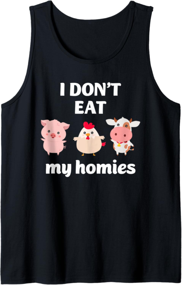 I Don't Eat My Homies Amazing Vegan Tank Top - Image 2
